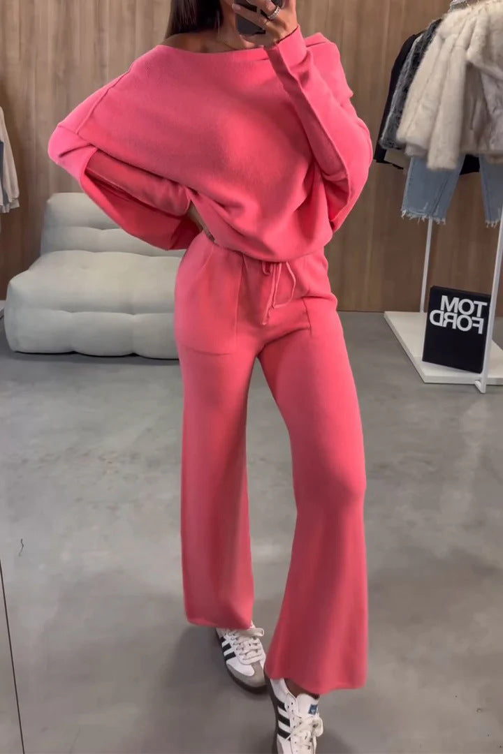 Women's Comfortable and Elegant Loungewear Set with Wide Cut