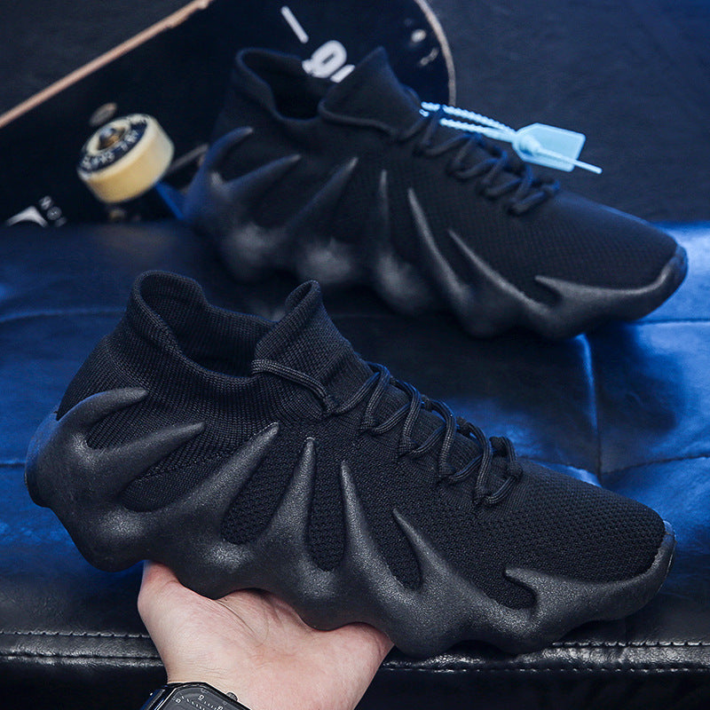 Women's Breathable Casual Sneakers with Elastic Collar and Innovative Sole