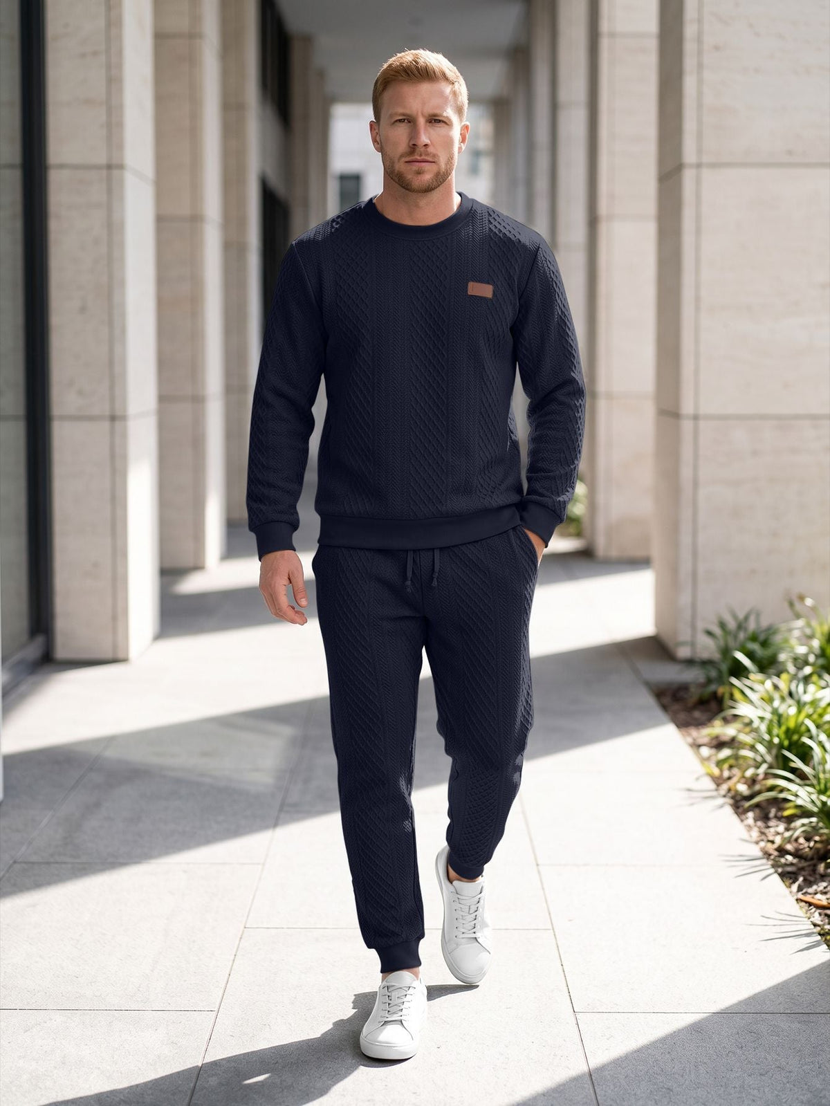 Men's Structured Knit Tracksuit