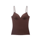 Women's Top with Elastic Straps and Elegant V-Neck