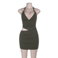 Women's Bandeau Mini Dress with Wrap Detail