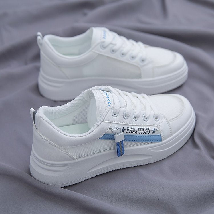 Women's Breathable Sneakers with Elastic Lacing System