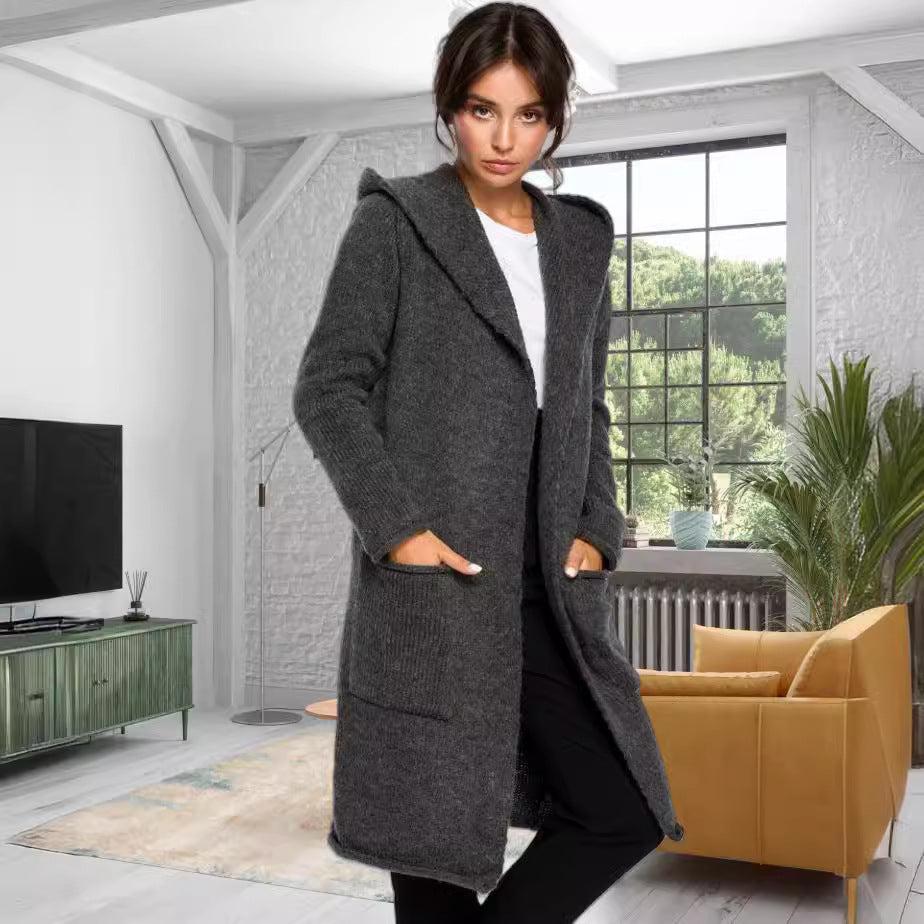 Women's Long Knit Coat