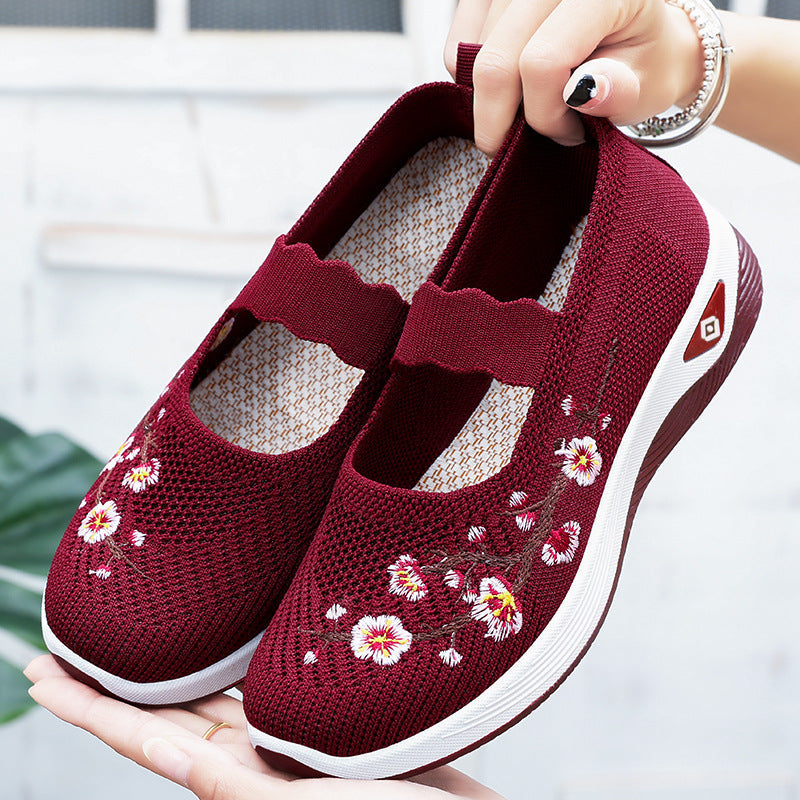 Women's Breathable and Decorative Slip-On Shoes