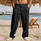 Elegant Loose-Fit Trousers with Fine Pleats