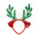 Festive Christmas Headband with Santa Figures