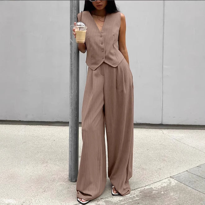 Women's Casual Jumpsuit with Elegant Blazer