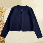 Women's Elegant Cardigan with Decorative Button Details
