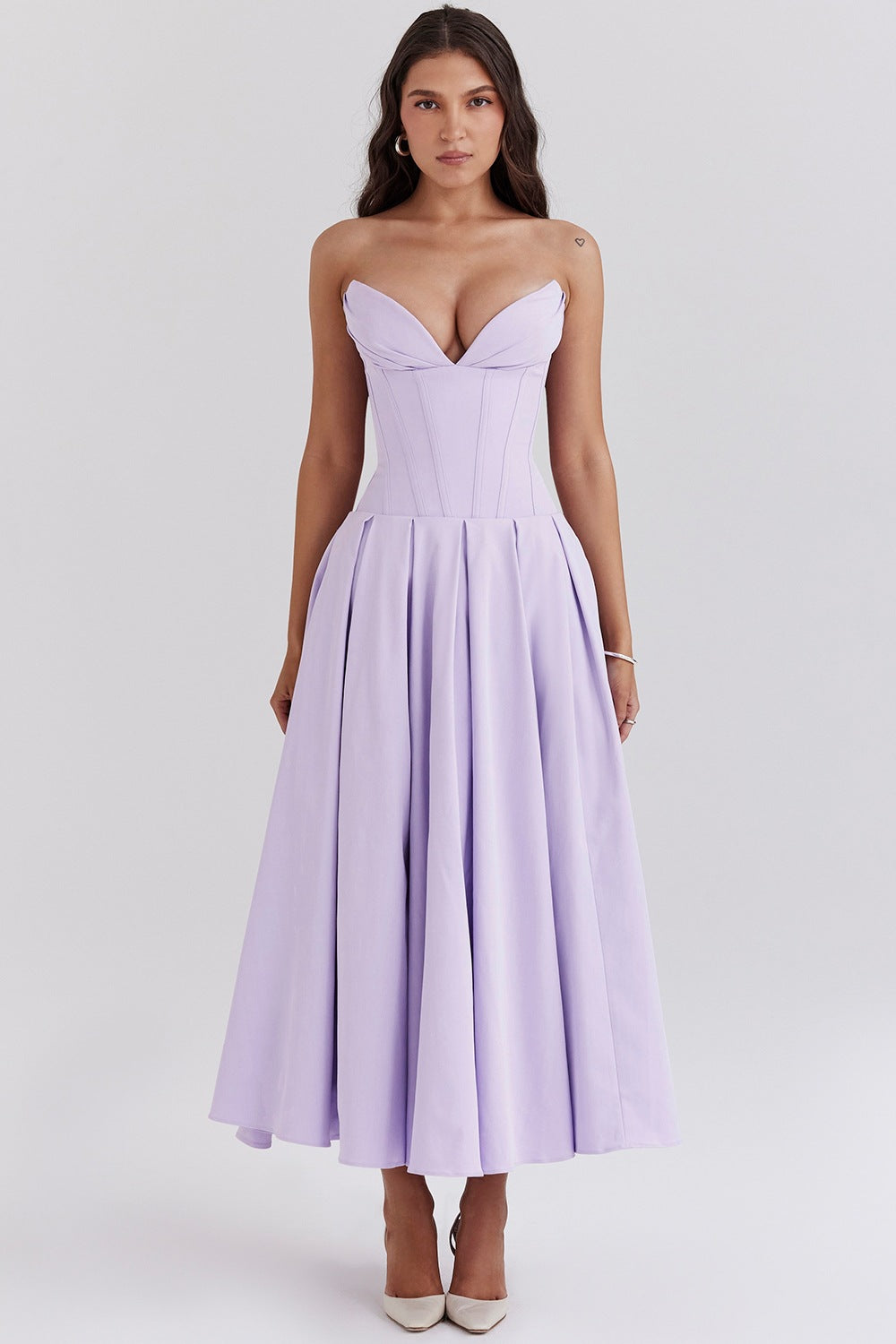 Women's Fitted A-Line Evening Dress