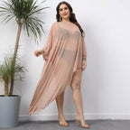 Women's Elegant Lightweight Mesh Beach Cover-Up