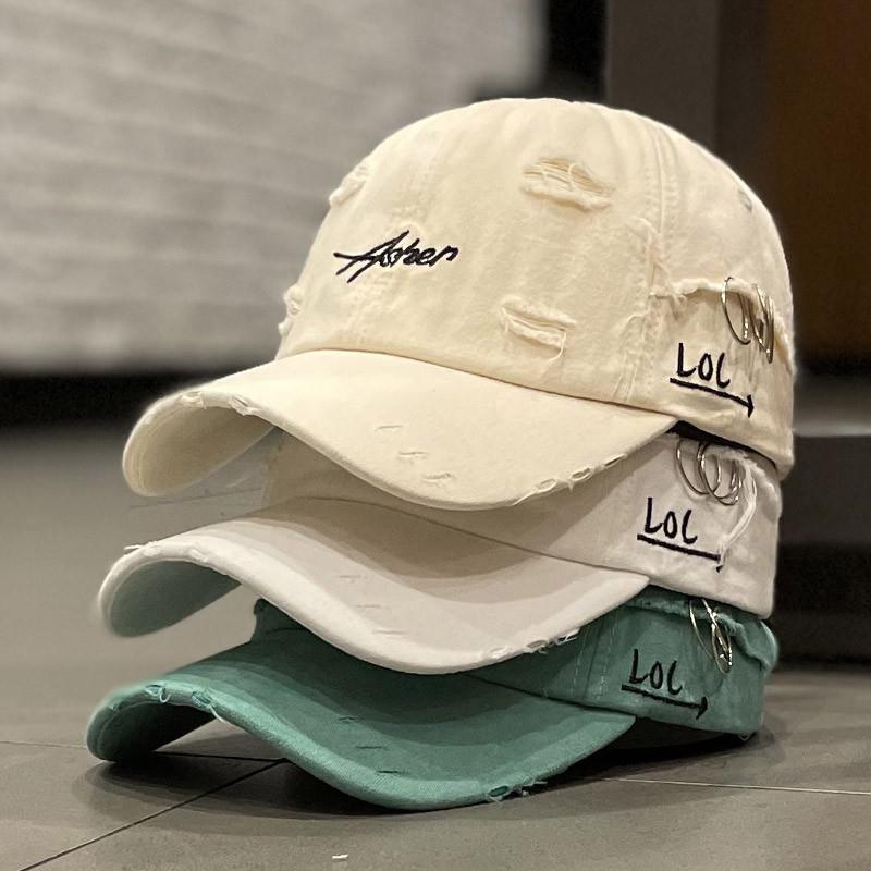 Men's Distressed Denim Cap