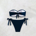 Women's Bandeau Bikini with Elegant Wrap Detail