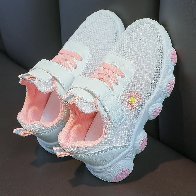 Women's Breathable Comfort Sneakers with Practical Hook-and-Loop Fastener