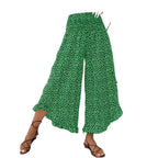 Women's Wide-Leg Lounge Pants with Polka-Dot Pattern