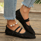 Women's Lace Design Ballet Flats