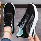 Women's Breathable Casual Sneakers with Non-Slip Sole and Elastic Upper