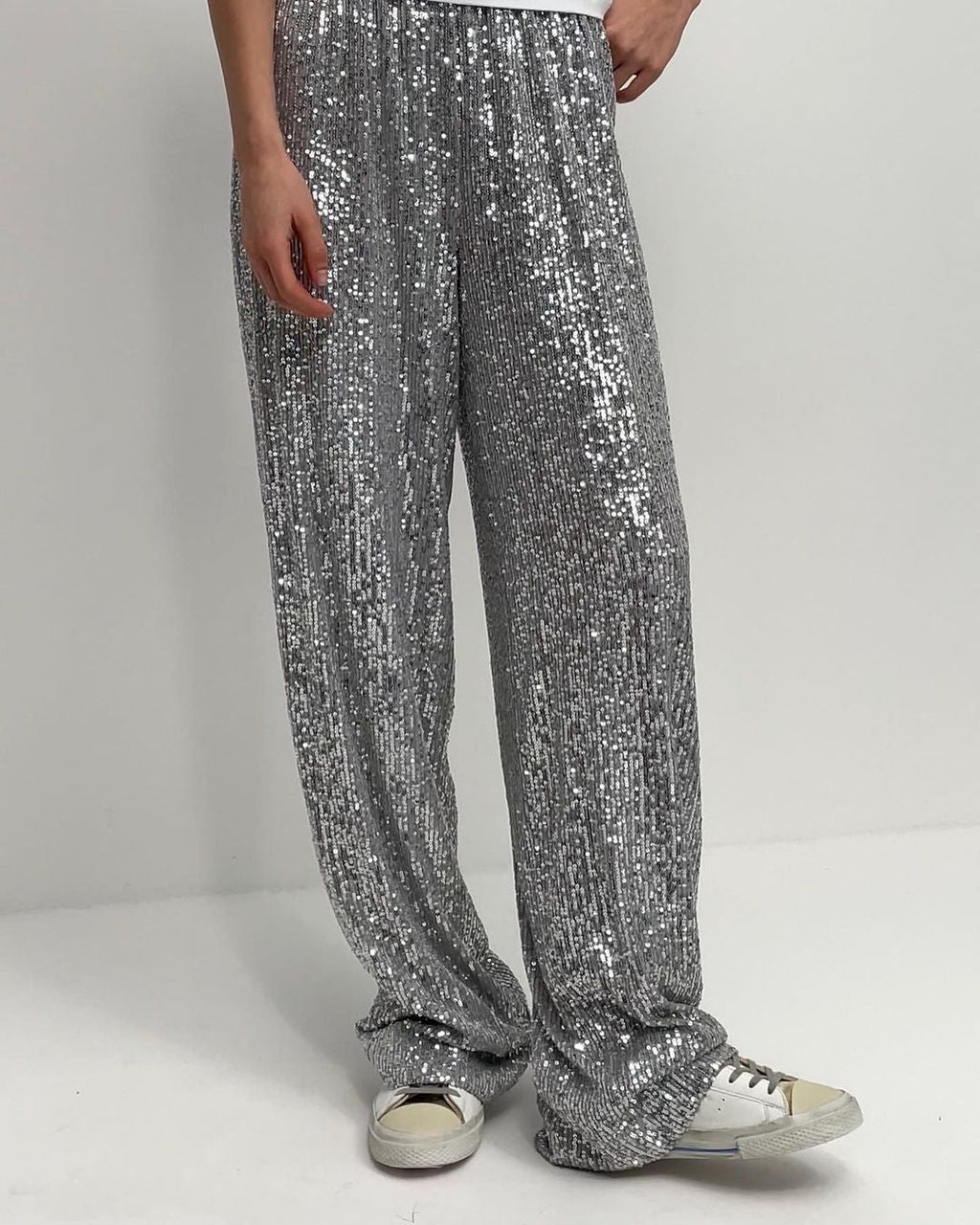 Women's Glitter Palazzo Pants