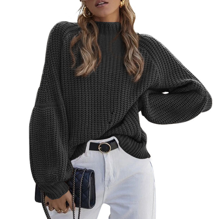 Women's Cozy Loose-Fit Knit Sweater