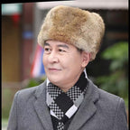 Men's Faux Fur Hat with Ear Flaps