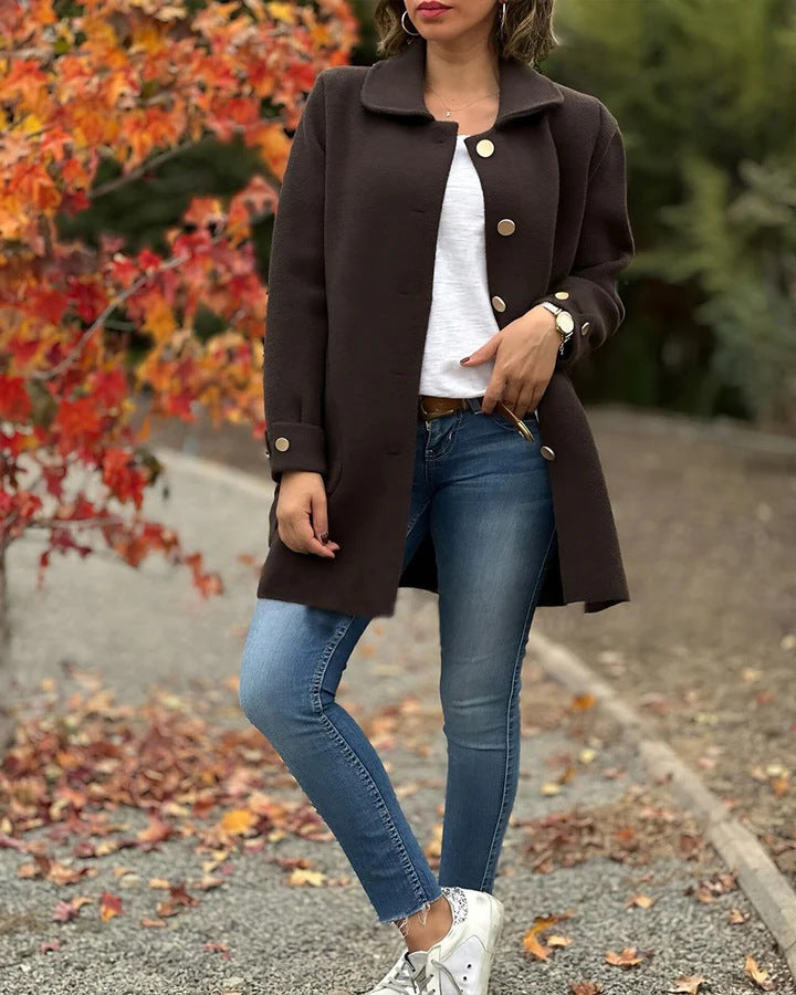 Elegant Casual Wool Coat