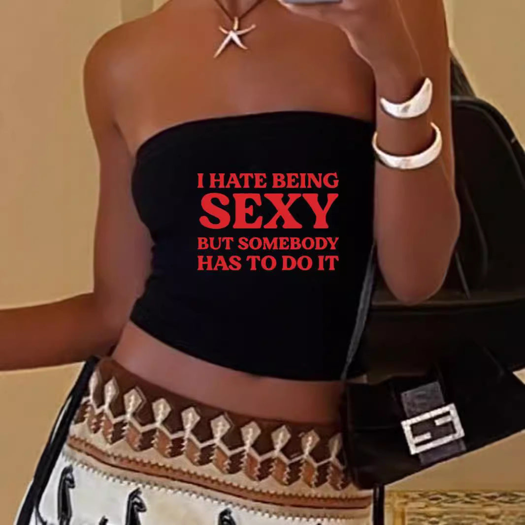 Women's Bandeau Top with Sporty France Design