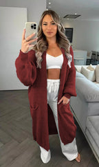 Women's Casual Knit Coat with Deep Pockets