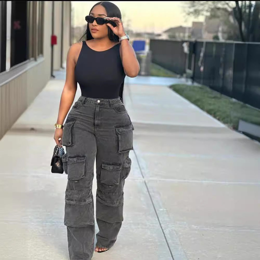 Women's Cargo Pants with Side Pockets
