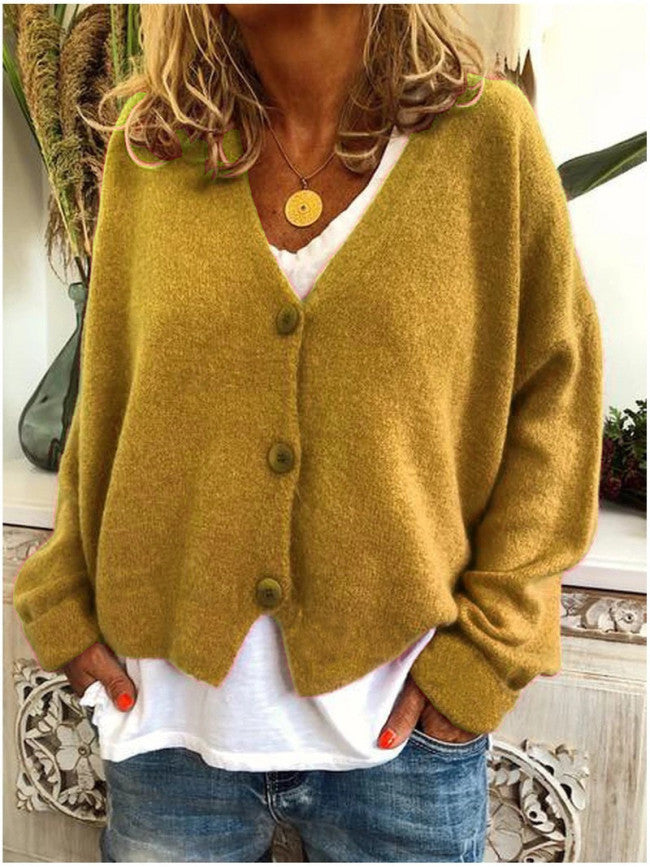 Oversized Cardigan with Button Details