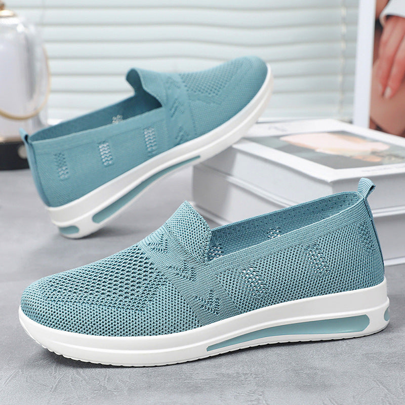 Women's Breathable Slip-On Sneakers with Flexible Upper and Comfortable Footbed