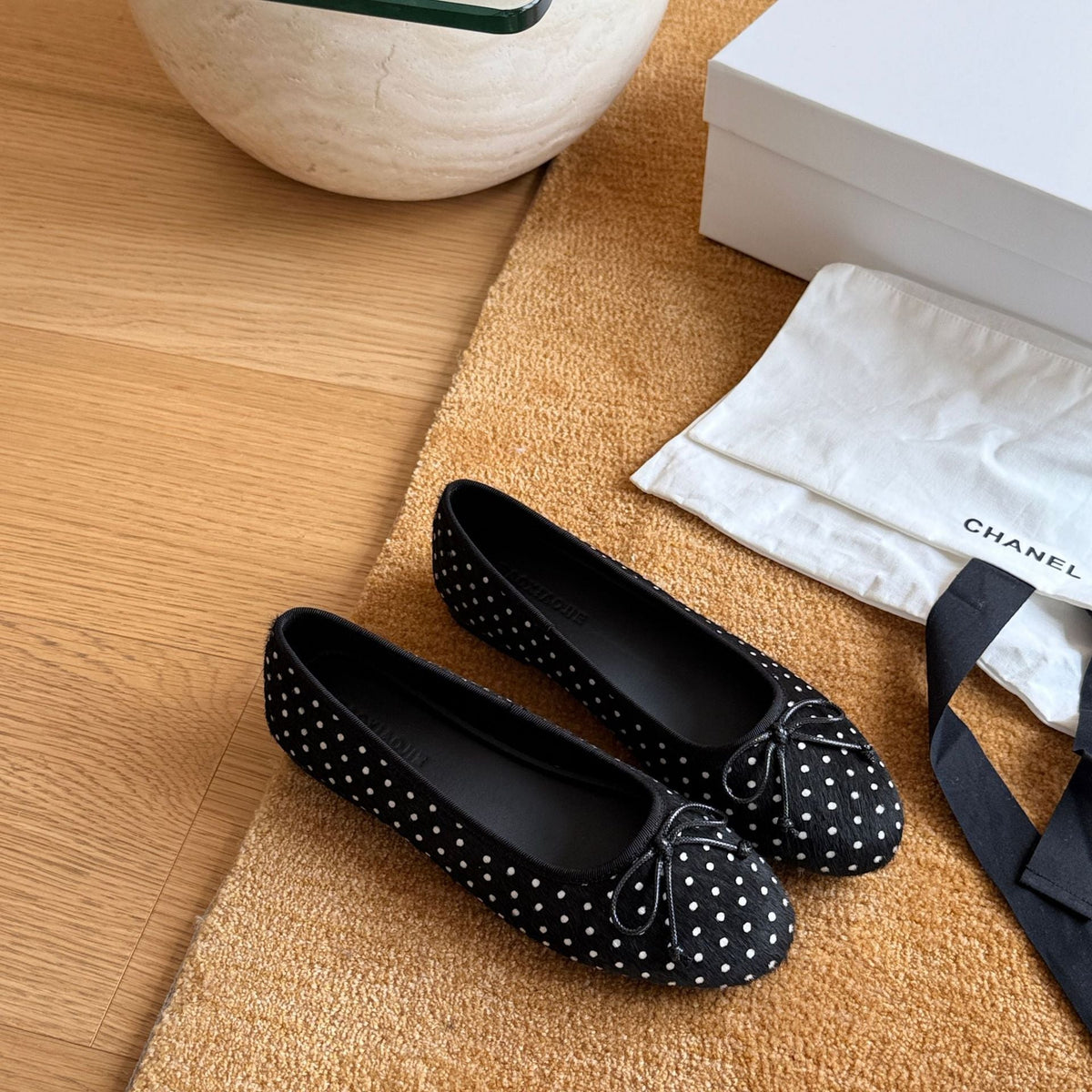 Women's Animal Print Ballet Flats with Elegant Strap