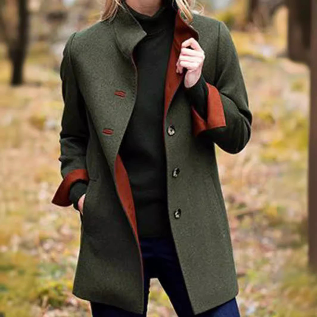 Women's Wool-Blend Coat