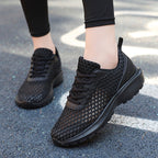 Women's Breathable Running Sneakers with Flexible Mesh Upper
