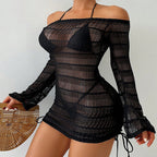 Women's Swim Dress with Sheer Inserts