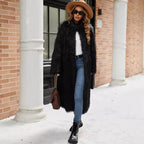 Women's Elegant Long-Haired Fur Coat