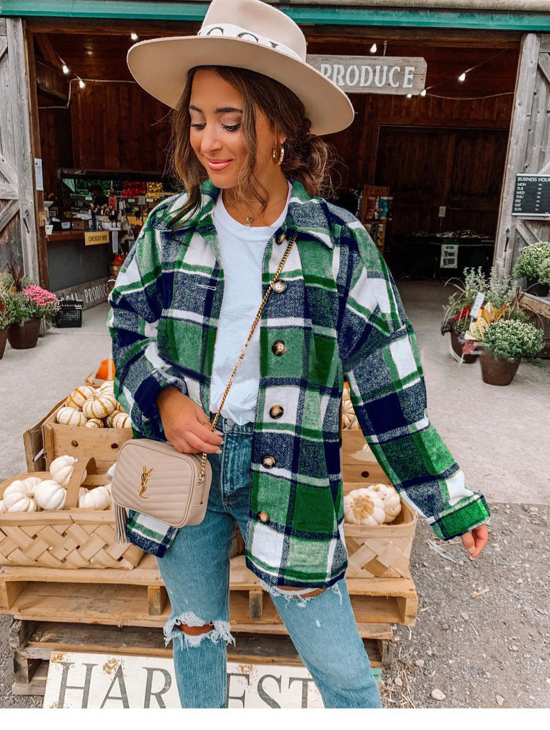 Women's Plaid Flannel Shirt
