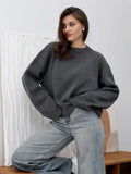 Women's Comfortable Oversized Sweater with Wide Sleeves