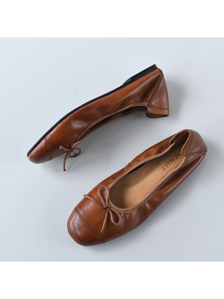 Women's Ballet Flats with Bow Detail