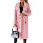 Elegant Double-Breasted Coat with Modern Cut