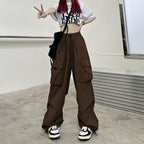Women's Wide-Leg Cargo Pants with Practical Pockets