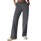 Women's Casual Trousers with Comfortable Fit and Side Pockets