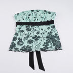 Women's Floral Bandeau Top with Adjustable Belt
