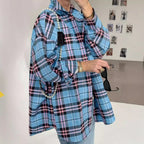 Women's Casual Plaid Shirt Blouse