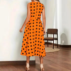 Women's Polka-Dot A-Line Dress