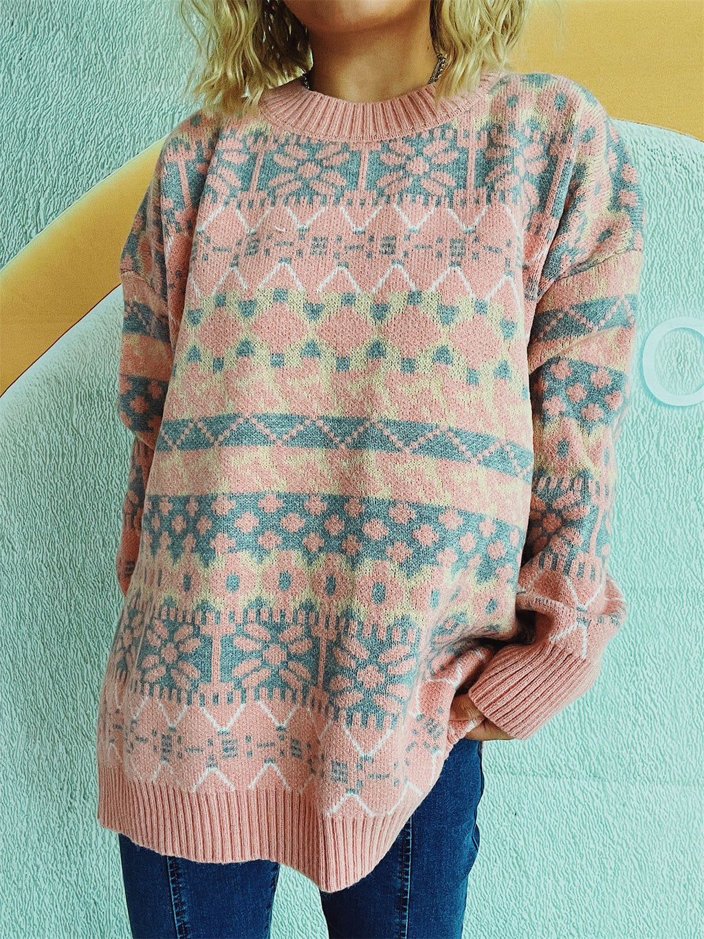 Women's Cozy Winter Pattern Sweater