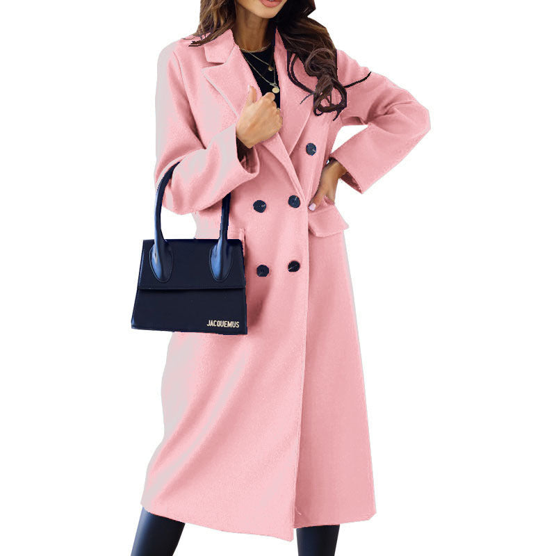 Women's Elegant and Fashionable Wool Coat