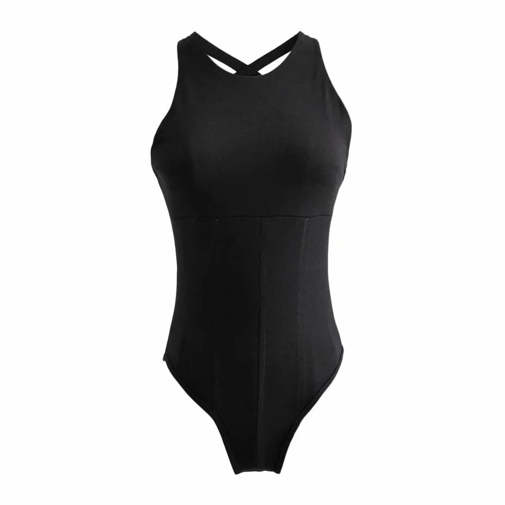 Women's Sculpting Bodysuit with Side Cut-Outs