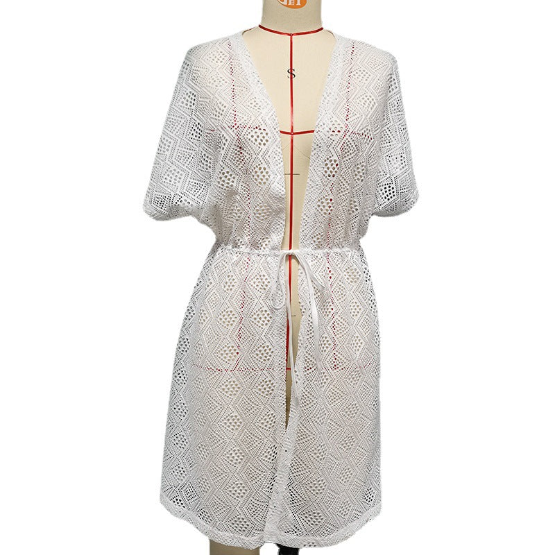 Women's Elegant Crochet Beach Cover-Up