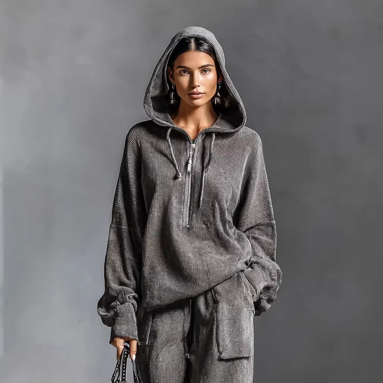 Women's Casual and Comfortable Hoodie Set