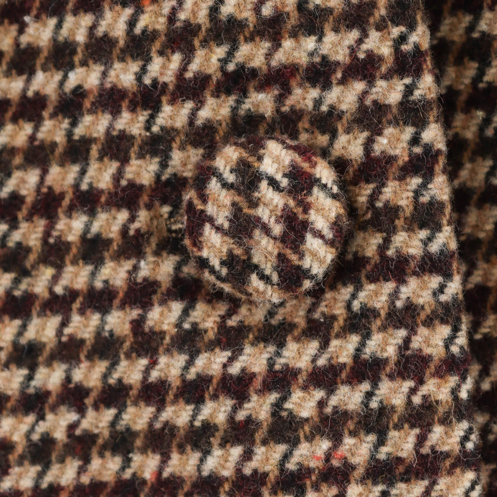 Women's Elegant Plaid Jacket with Button Placket and Pockets