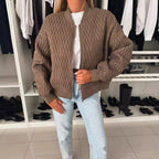 Elegant Quilted Jacket with Voluminous Sleeves